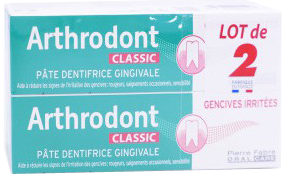 Arthrodont classic Aide à réduire les signes d'irritation des gencives : rougeurs, saignements occasionnels, sensibilité.