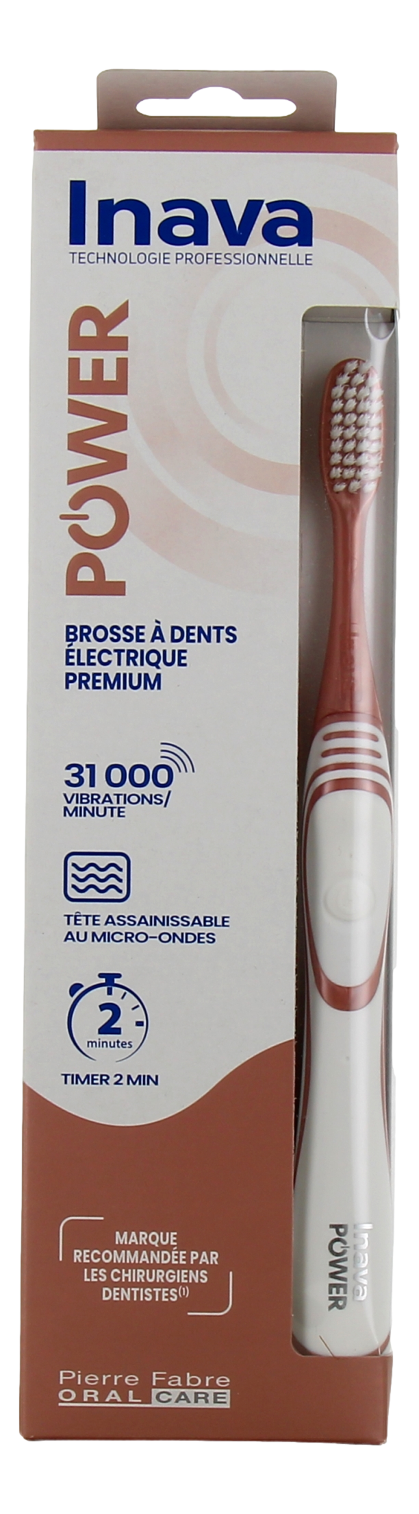 INAVA POWER Brosse dents électrique rose    